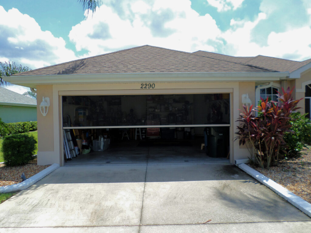 Motorized Garage Door Screen